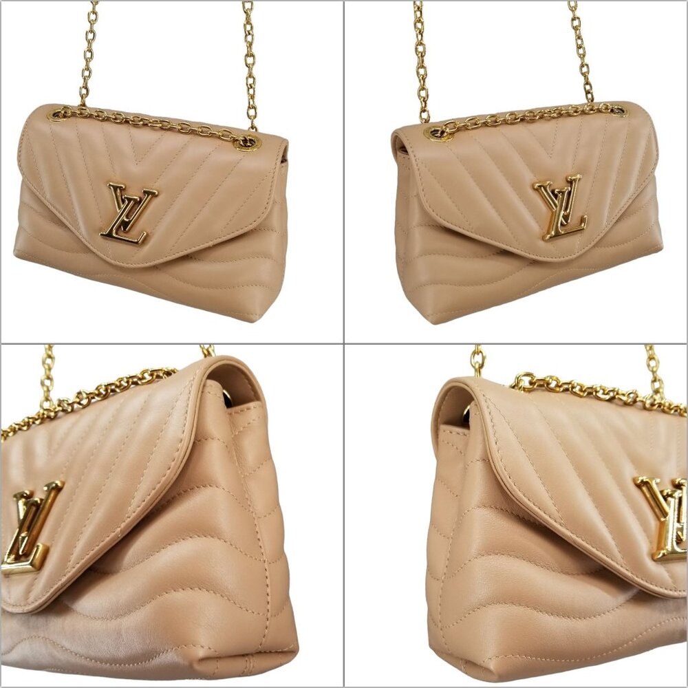 Louis Vuitton New Wave Chain Bag MM Noisette Hazelnut Brown Leather Crossbody - Picture 12 of 16